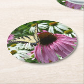 Tiger Frack Butterfly Blume Paper Untersetzer (Angewinkelt)