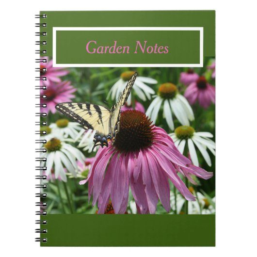Tiger Frack Butterfly Blume Spiral Notebook Notizblock (Vorderseite)