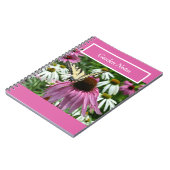 Tiger Frack Butterfly Blume Spiral Notebook Notizblock (Linke Seite)