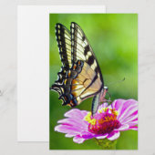 Tiger Frack Butterfly Briefpapier (Vorne/Hinten)