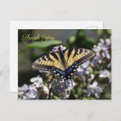 Tiger Frack Butterfly Danke, Postcard Postkarte (Vorne/Hinten)