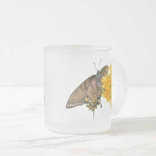 Tiger Frack Butterfly - Dunkle Phase Mattglastasse (VorderseiteRechts)