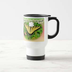 Tiger Frack Butterfly Jeden Tag ist ein Geschenk Reisebecher