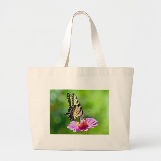 Tiger Frack Butterfly Jumbo Stoffbeutel (Vorne)