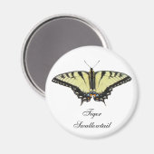 Tiger Frack Butterfly Magnet (Vorderseite/Rückseite)