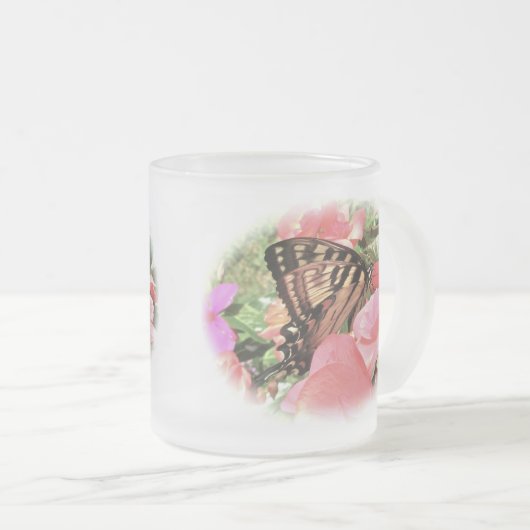 Tiger Frack Butterfly Mattglastasse (VorderseiteRechts)