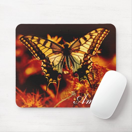 Tiger Frack Butterfly Mousepad (Mit Mouse)