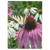 Tiger Frack Butterfly On Blume Clipboard Klemmbrett (Rückseite)