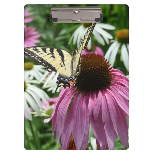 Tiger Frack Butterfly On Blume Clipboard Klemmbrett (Vorderseite)