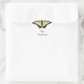 Tiger Frack Butterfly Runder Aufkleber (Tasche)