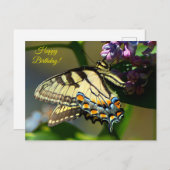 Tiger Frack Happy Birthday Postcard Postkarte (Vorne/Hinten)