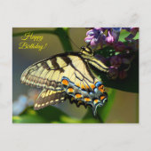 Tiger Frack Happy Birthday Postcard Postkarte (Vorderseite)
