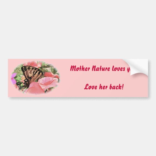 Tiger Frack Liebe Natur Autoaufkleber (Vorne)