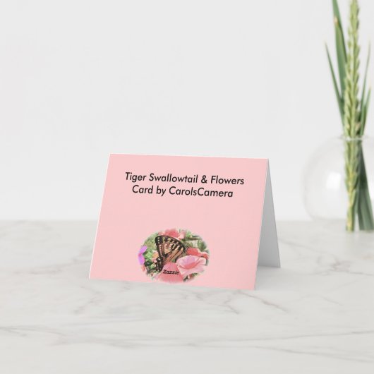 Tiger Frack Note Card Karte (Rückseite)