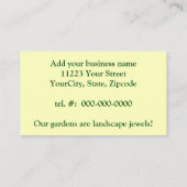 Tiger Frack Schmetterling auf Phlox im Sommer Visitenkarte (Rückseite)