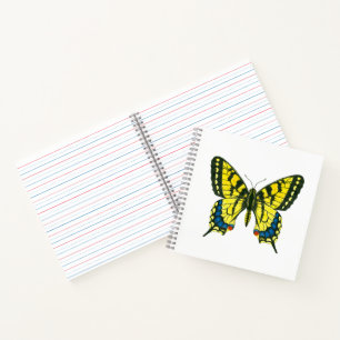 Tiger-Frack-Schmetterling Notizblock
