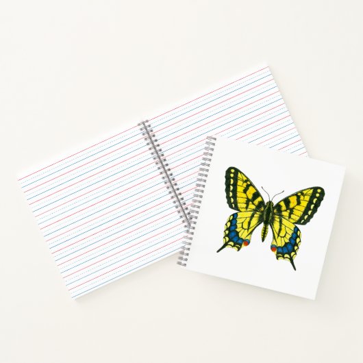 Tiger-Frack-Schmetterling Notizblock (Innenseite)