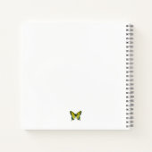 Tiger-Frack-Schmetterling Notizblock (Rückseite)