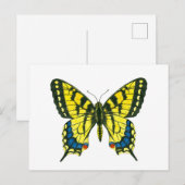 Tiger-Frack-Schmetterling Postkarte (Vorne/Hinten)