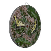 Tiger-Frack-Schmetterlinge auf Joe Pye Weed Dartscheibe (Vorderseite Links)