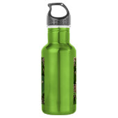 Tiger-Frack-Schmetterlinge auf Joe Pye Weed Edelstahlflasche (Rückseite)