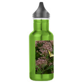 Tiger-Frack-Schmetterlinge auf Joe Pye Weed Edelstahlflasche (Links)