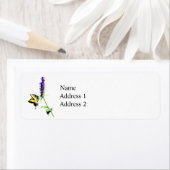 Tiger-Frack über Lila Salvia (Insitu)