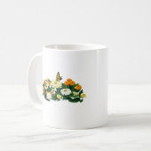 Tiger-Frack über Zinnia Kaffeetasse (Vorderseite Links)