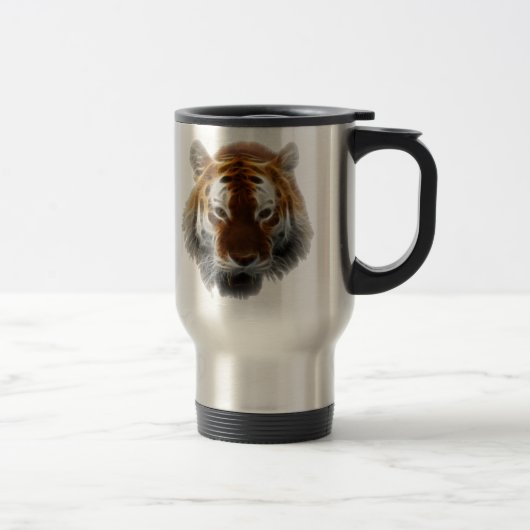 Tiger-Fraktal Reisebecher (Rechts)