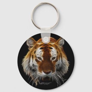 Tiger-Fraktal Schlüsselanhänger