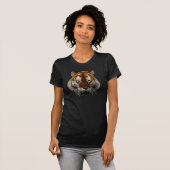 Tiger-Fraktal T-Shirt (Vorne ganz)