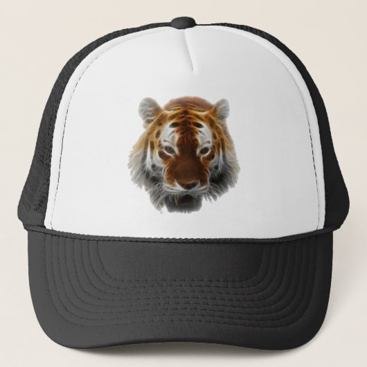 Tiger-Fraktal Truckerkappe (Vorderseite)