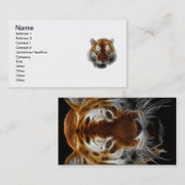 Tiger-Fraktal Visitenkarte (Vorne/Hinten)