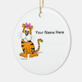 Tiger - Frauen Keramik Ornament (Links)