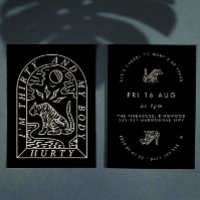 Tiger Funny Body Hurty 30. Geburtstag Einladung