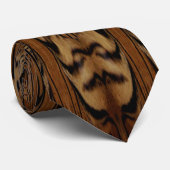 Tiger Fur Abstract Design Krawatte (Gerollt)