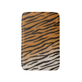 Tiger Fur Exotic Animal Print Badematte (Vorderseite Vertikal)