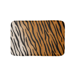 Tiger Fur Exotic Animal Print Badematte