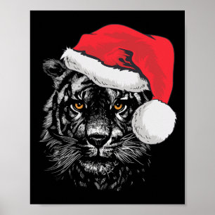 Tiger für Frauen, Männer und Kinder Tiger Weihnach Poster