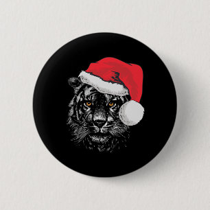 Tiger für Frauen Männer und Kinder Tiger Weihnacht Button