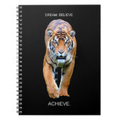 Tiger für motivierend Inspirationserfolge Notizblock (Vorderseite)