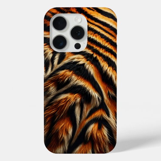 Tiger Fur Nah-up starke Hüllen (Rückseite)