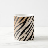 Tiger Fur Realistisch gestreifte Wildtierdrucke Kaffeetasse (Mittel)