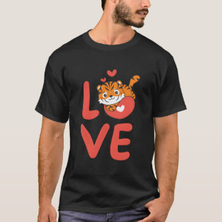 Tiger Für 'S Tages Tiere Mit Er Liebe T-Shirt