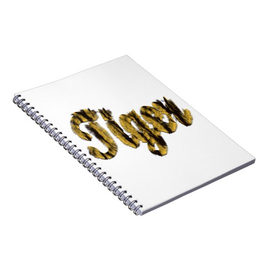 Tiger - Furry Text Notizblock (Rechte Seite)