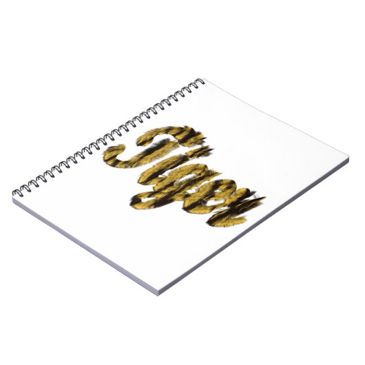 Tiger - Furry Text Notizblock (Linke Seite)