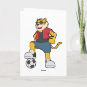 Tiger-Fußball-Fußball Karte (Rückseite)