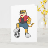 Tiger-Fußball-Fußball Karte (Gelbe Blume)