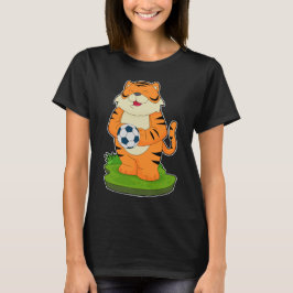 Tiger-Fußball-Fußball T-Shirt