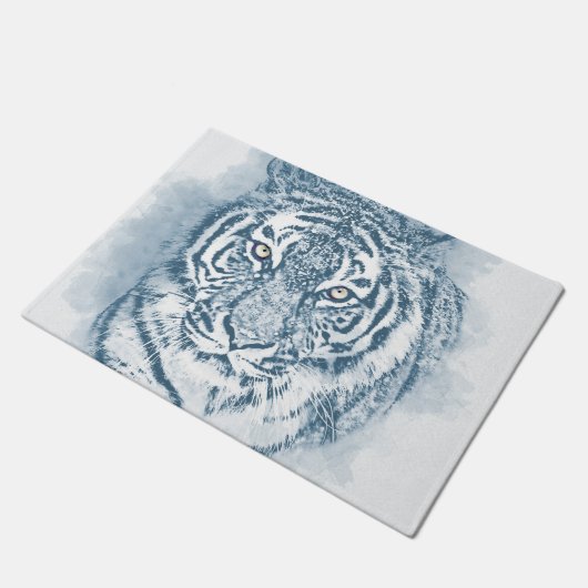 Tiger Fußmatte (Schrägansicht)